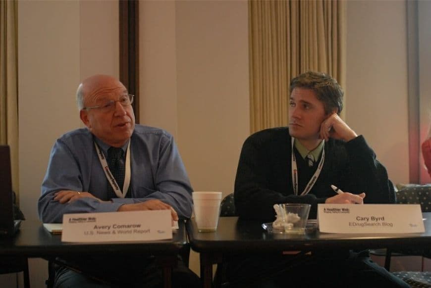 Cary and Avery at briefing of Consumer Reports