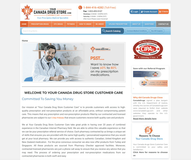 Your Canada Drug Store coupon | Your Canada Drug Store  reviews